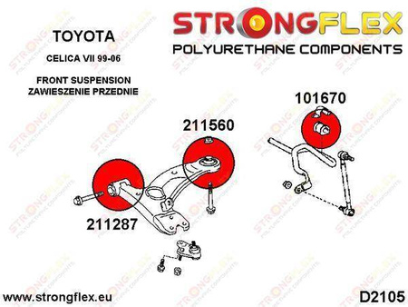 Front suspension rear bush