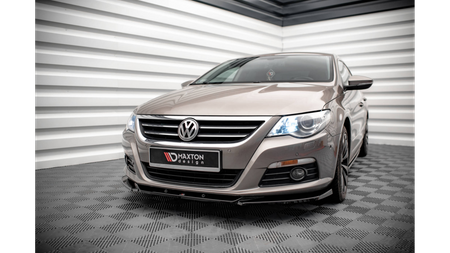 Splitter Volkswagen Passat CC Front v.4 Gloss Black