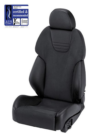 Fotel Sportowy RECARO AM19 Style XL TOPLINE Dinamica Black / Leather Black