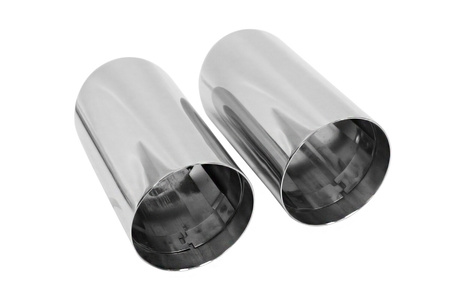 Exhaust Tip 70mmx2 enter 67mm Chrome