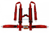 Racing seat belts 4p 2" Red - Offroad