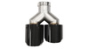 Exhaust Tip 89mmx2 enter 57mm Right Carbon Gloss