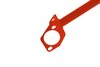 Rear upper strut bar Nissan 200sx S13 Red