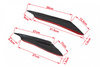 Front Bumper Splitter Fins Body Spoiler Canards 4pcs