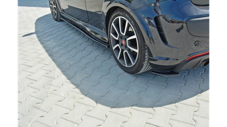 Splitter Fiat Punto Evo Abarth Tył Boczne Gloss Black