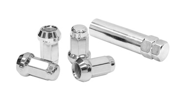 Kute nakrętki zabezpieczające D1Spec Stal 12x1,25 Silver