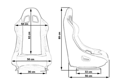 Racing seat MONZA RACE PLUS Black