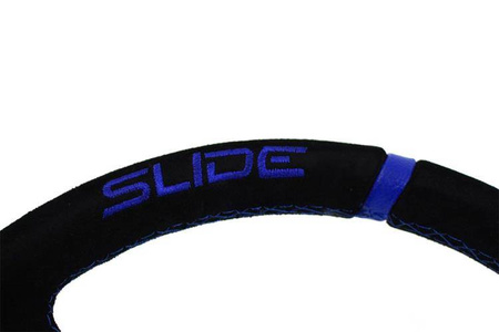 Steering wheel SLIDE 350mm offset:90mm Suede Blue