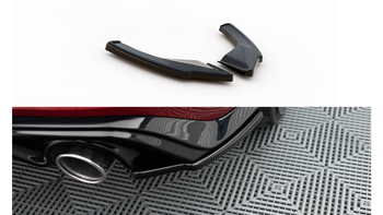 Splitter Volkswagen Golf 8 GTI GTE Rear Side v.1 Gloss Black