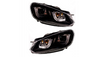 Lights Volkswagen Golf VI Front DRL Black