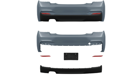 Bumper BMW 2 F22 F23 Rear with Diffuser