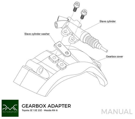 Adapter skrzyni biegów Toyota  JZ 1JZ 2JZ - Mazda RX-8