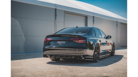 Dokładka Audi S8 D4 Facelift Zderzak Tył Gloss Black