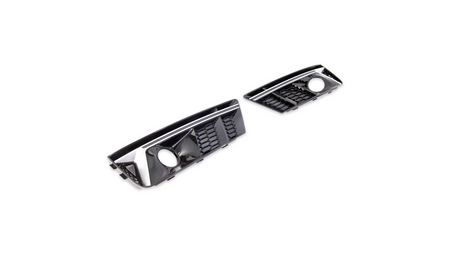 Fog Light Covers Audi A4 B9 Silver