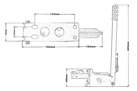 Hydraulic handbrake B07 Upper XXL TurboWorks