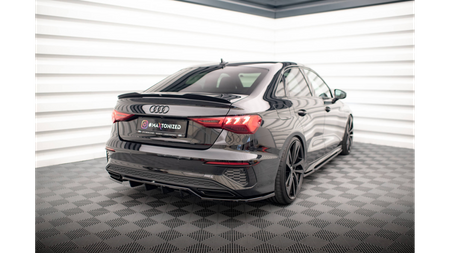 Splitter Audi A3 8Y S-Line Tył Środkowy z Dyfuzorem Gloss Black