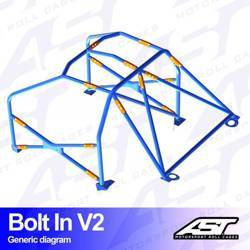 Roll Cage FORD Fiesta (Mk3) (GFJ) 3-doors Hatchback BOLT IN V2