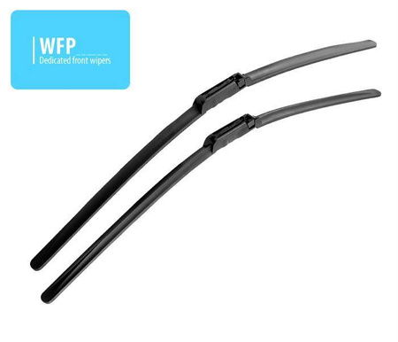 Front set dedicated silicon wiperblades Seat Altea