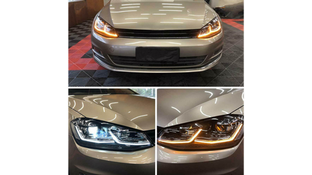 Lights Volkswagen Golf 7 Front Chrome