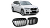 Grill BMW X1 F48 pojedyncze żeberka Gloss Black
