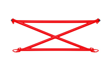 Xbrace c-pillar strut bar Honda Civic V Red