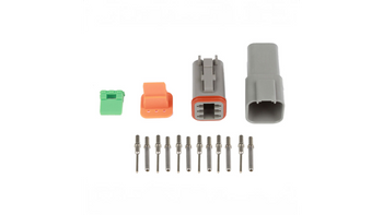 Set of plugs and pins matching Deutsch DT-6 connectors (DT06-6S + DT04-6P) - (13 Amps)