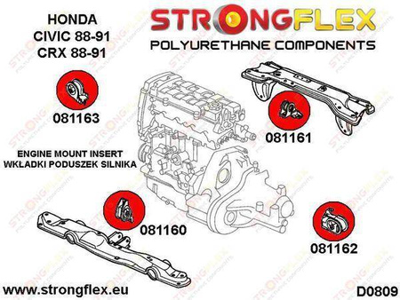 Engine mount inserts back side SPORT