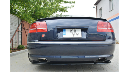 Splitter Audi S8 D3 Rear Central without vertical bars Gloss Black