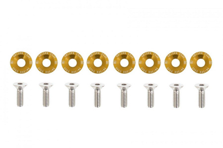 Decorative screws washers M6x1.0 15mm D1 Gold