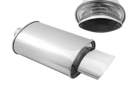 Rear Muffler 73x152mm inlet 63,5mm