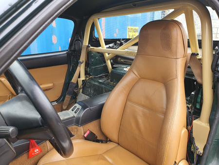 Bolt-in Half Roll Cage Mazda MX5 NA NB Miata Black