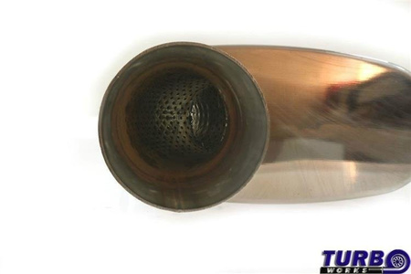 Rear Center Muffler 76mm TurboWorks LT 304SS 355mm