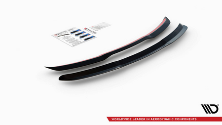 Spoiler Mercedes-Benz A W176 Gloss Black Tył