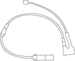 EFA186 - Czujnik zużycia klocków hamulcowych EBC Brakes BMW | 1 Series (F40)(116) | 1 Series (F40)(118) | 1 Series (xDrive F40)(