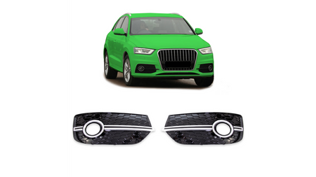 Fog Light Covers Audi Q3 8U Chrome Black