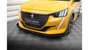 Splitter Peugeot 208 GT II Przód Pro + flaps Black