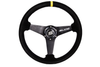Steering wheel SLIDE 350mm offset:20mm Suede Yellow