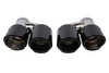 Exhaust Tip 101mmx2 enter 70mm Carbon Gloss Set