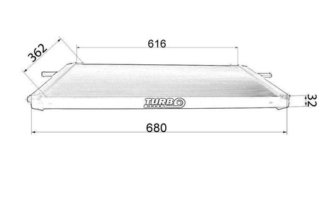 TurboWorks Racing radiator Mercedes A45 CLA45 AMG 2013+ (Front)