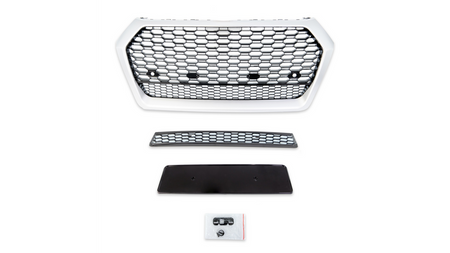 Grill Audi Q5 FY Silver Matt & Gloss Black