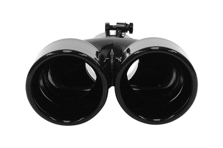 Końcówka Tłumika 89mmx2 wejście 67mm Black