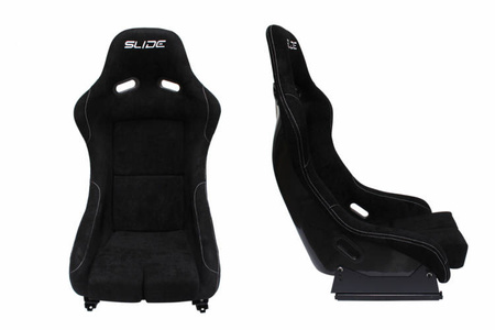 Racing seat SLIDE RS suede Black S