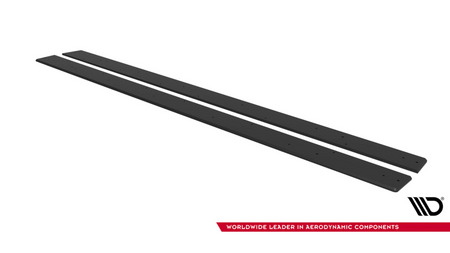 Side Skirts Mitsubishi Lancer EVO X Street Pro Black-Red
