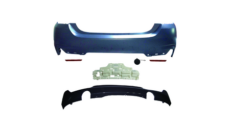 Sport Bumper Rear With Diffuser suitable for BMW 4 (F32) Coupe (F33) Convertible (F36) Gran Coupe 2013-2021