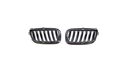 Grill BMW X3 E83 pojedyncze żeberka Gloss Black