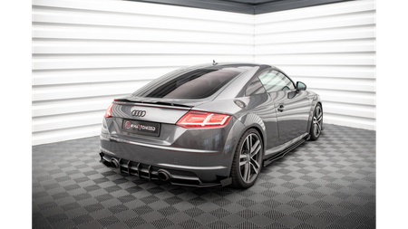 Splitter Audi TT 8S S-Line Rear Side Street Pro Black + Gloss Flaps