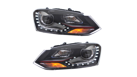 Lights Volkswagen POLO V Front Red