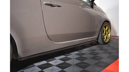 Dokładka Fiat 500 Progi Gloss Black