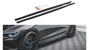 Diffuser Volkswagen Golf 8 R Side Skirts v.1 Gloss Black
