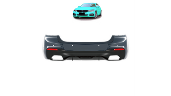 Bumper BMW 5 G30 Rear with Diffuser